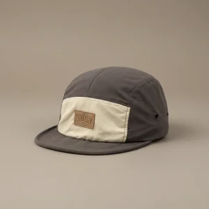 casquette 5 panel coton waxé style urbain - Vue 1 - casquette 5 panel
