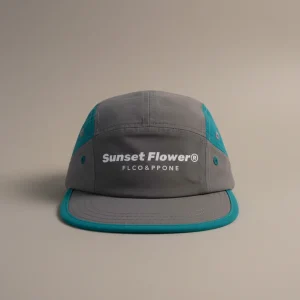 casquette 5 panel sport minimaliste unisexe - Vue 1 - casquette 5 panel