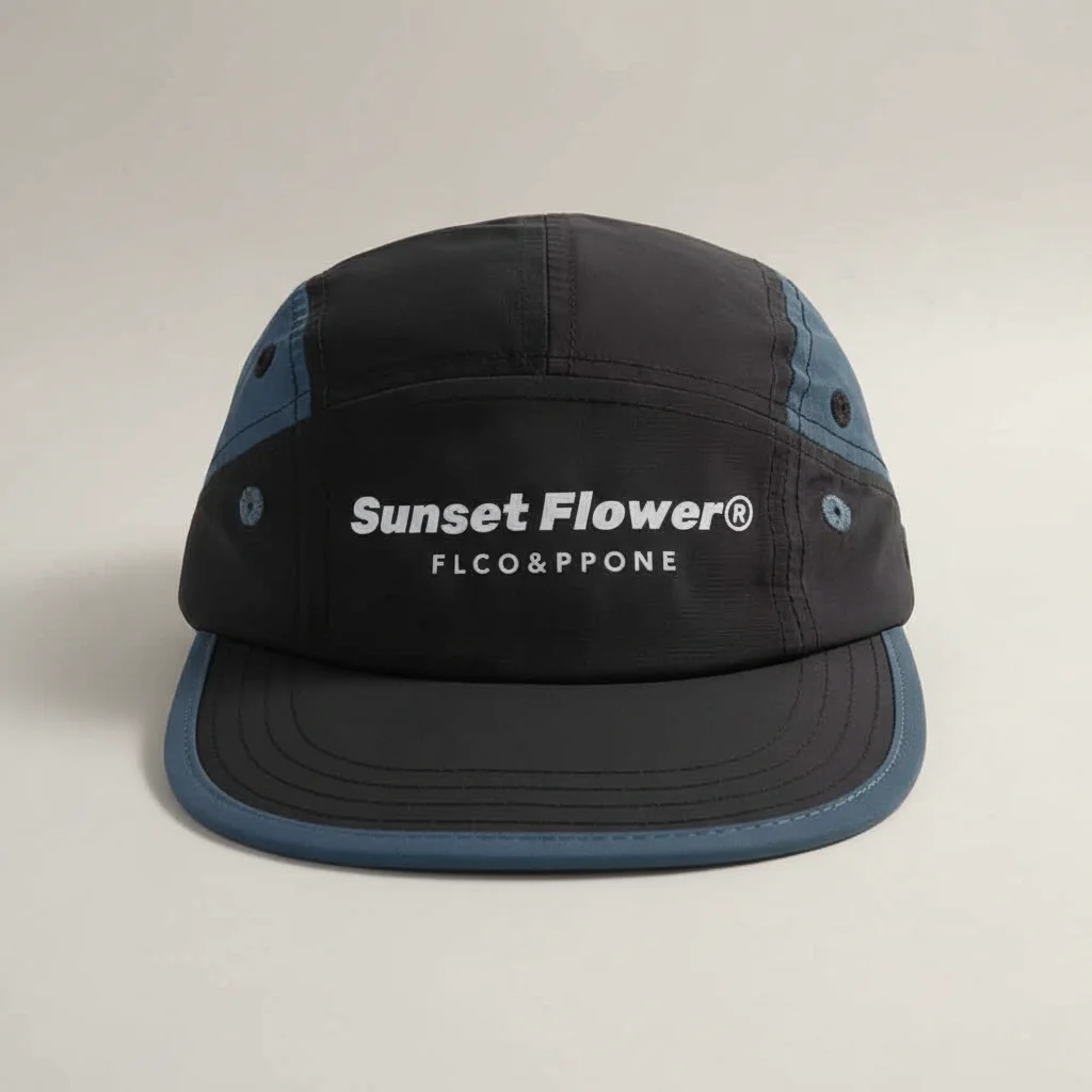 casquette 5 panel sport minimaliste unisexe - Vue 5 - casquette 5 panel