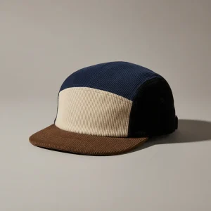 casquette 5 panel velours côtelé ajustable - Vue 1 - casquette 5 panel