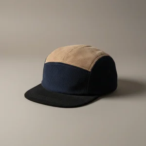 casquette 5 panel velours côtelé urbain unisexe - Vue 1 - casquette 5 panel