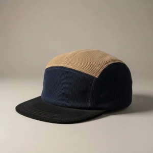 casquette 5 panel velours côtelé urbain unisexe - Vue 2 - casquette 5 panel