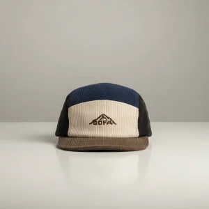 casquette 5 panel velours crème style randonnée - Vue 1 - casquette 5 panel