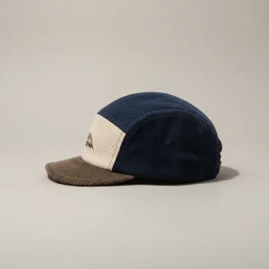 casquette 5 panel velours crème style randonnée - Vue 2 - casquette 5 panel